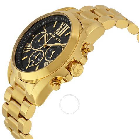 michael kors women's gold watch with black face|Michael Kors diamond watch women's.